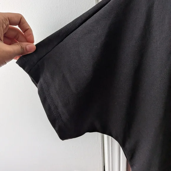 NWOT Chic Black Maxi Dress With Front Slit - Picture 4 of 8